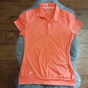 Adidas Size S Coral Golf/Athletic Polo